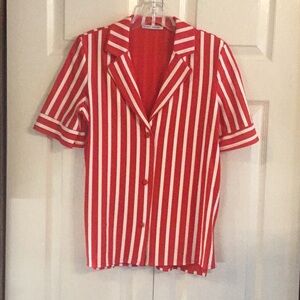 NWOT Zara Strip Shirt Small